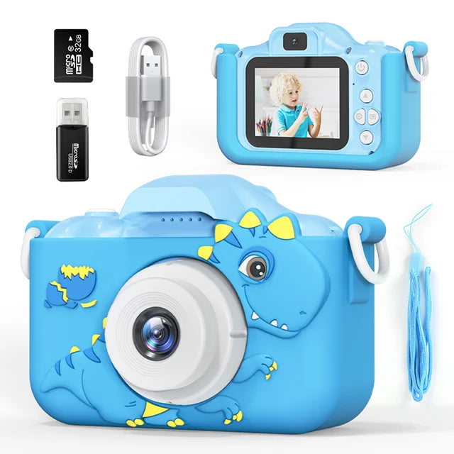 Vikbua™ Digitalkamera for barn med 30 MP, 1080p-video og 32 GB-kort