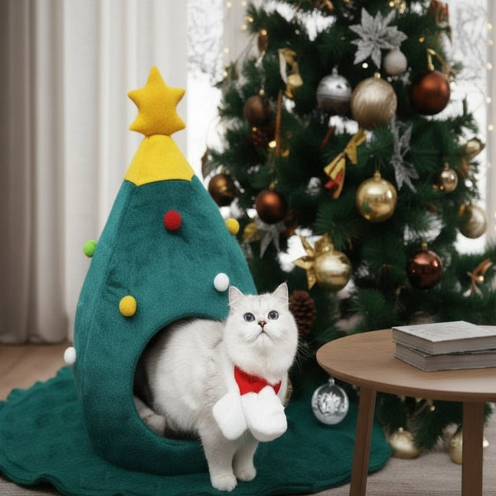 Vikbua™ Katteseng formet som et juletre med koselig lukket innside