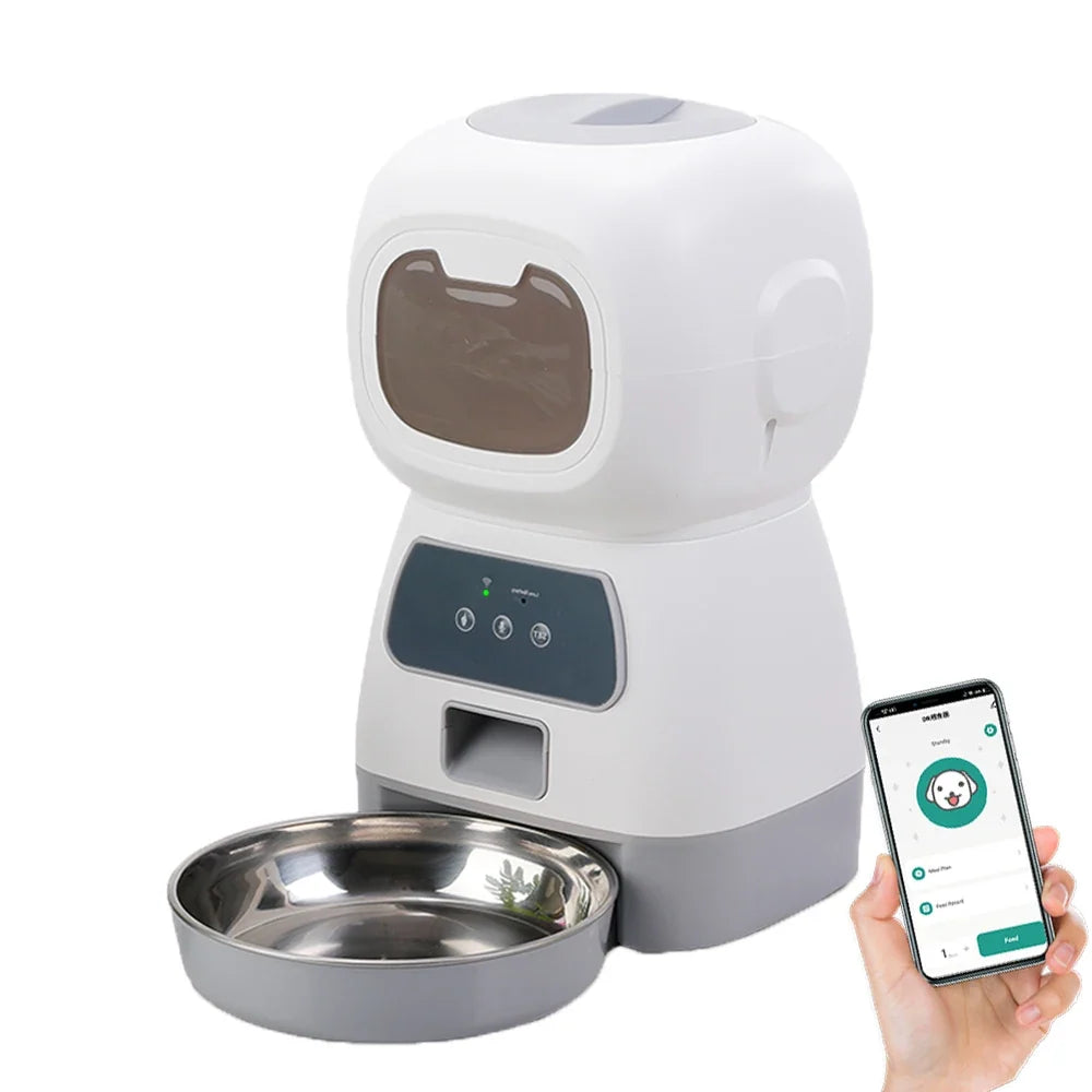 Vikbua™ Automatisk fôrautomat med taleopptak for katt og hund