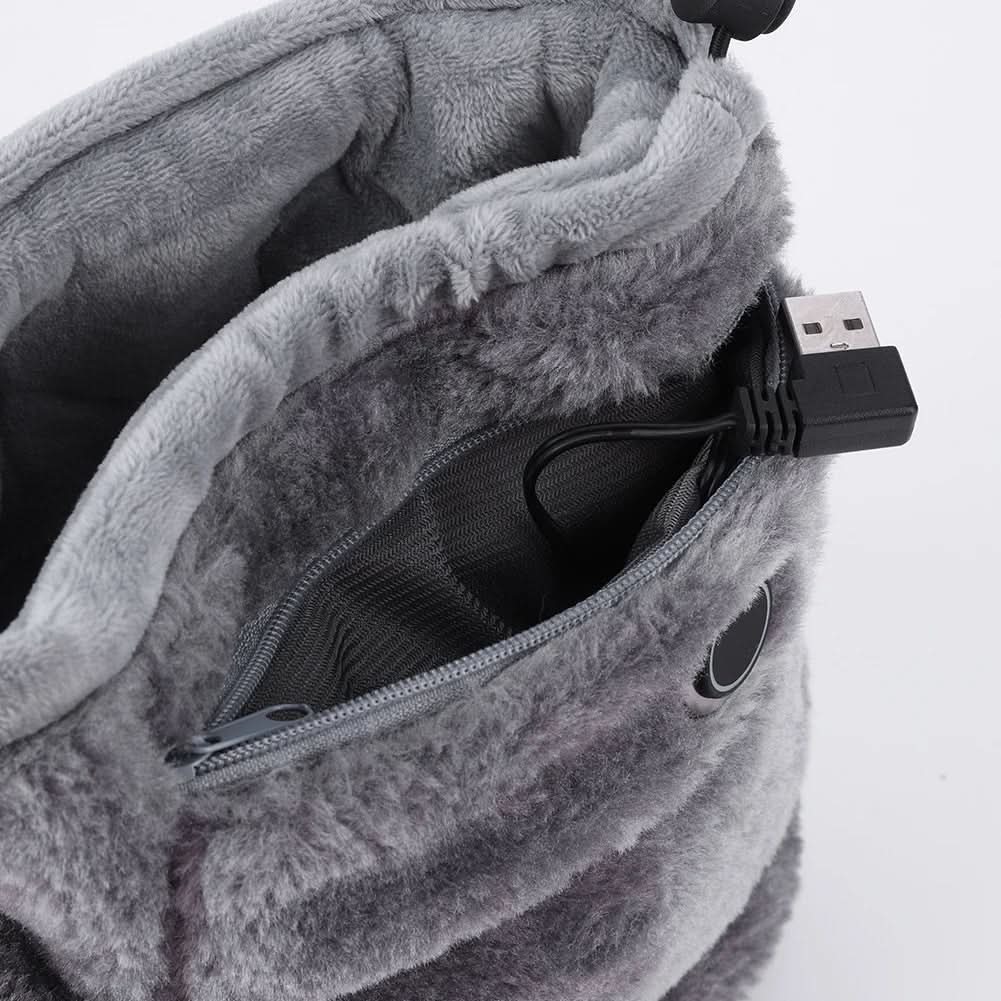 Vikbua™ USB-oppvarmede tøfler i myk plysj for varme føtter