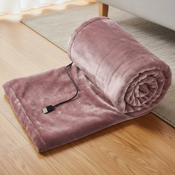 Vikbua™ Kompakt USB-pledd med varme til sofa, kontor og bil
