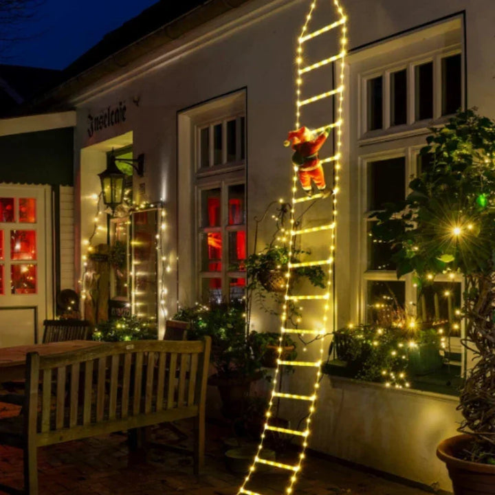 Vikbua™ Klatrende nisse på LED-stige med 8 lysmoduser og USB