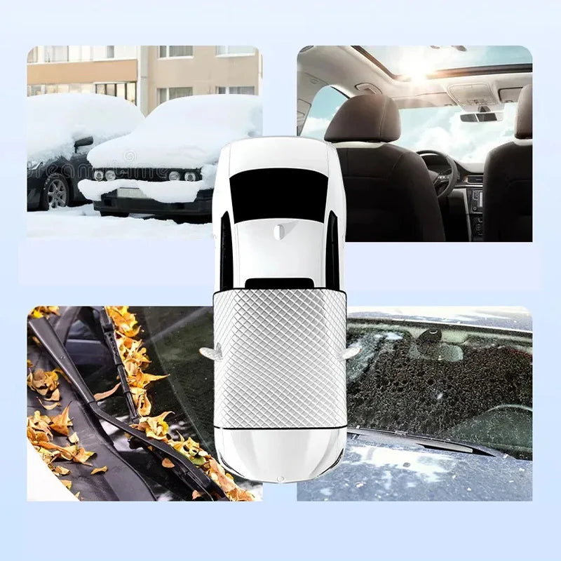 Vikbua™ Magnetisk frontrutedekke mot rim, snø og sommersol