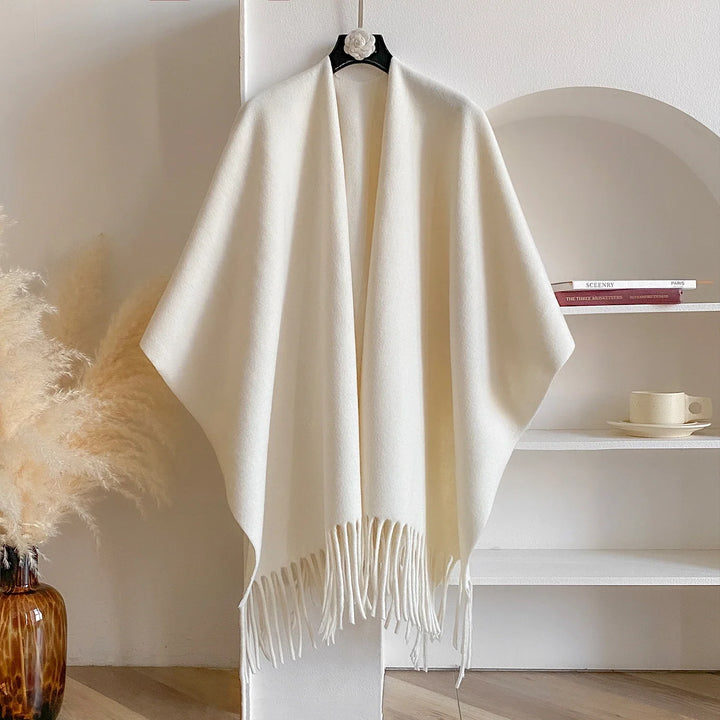 Vikbua™ Sjal med dusker til dame – myk og elegant skuldersjal
