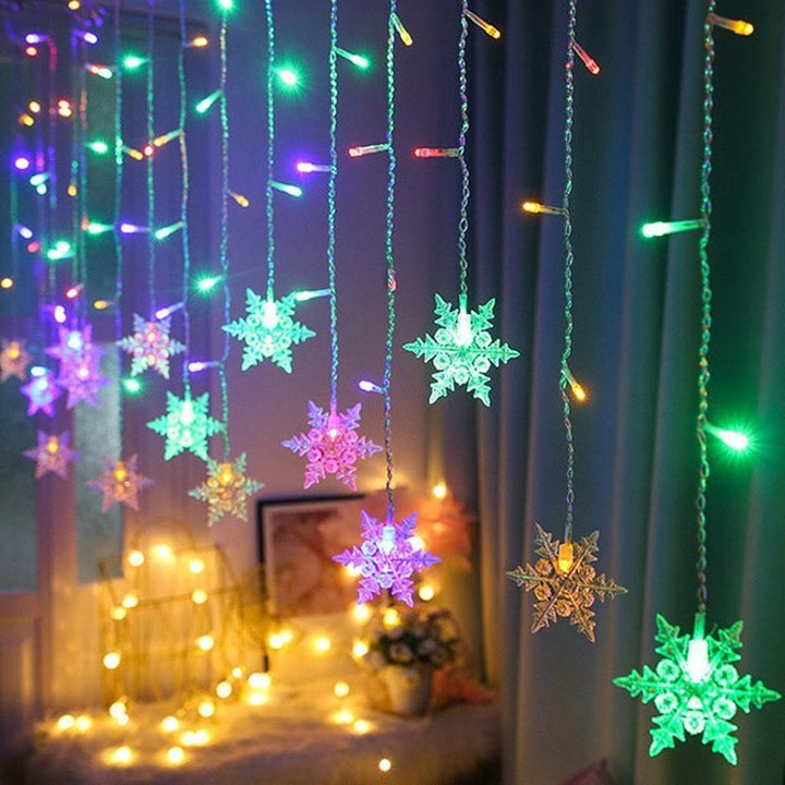 Vikbua™ LED-lysslynge med snøfnugg til juletreet og vinduet