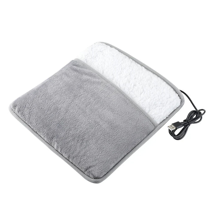 Vikbua™ USB-varmet fotmatte i myk flanell med jevn 40°C