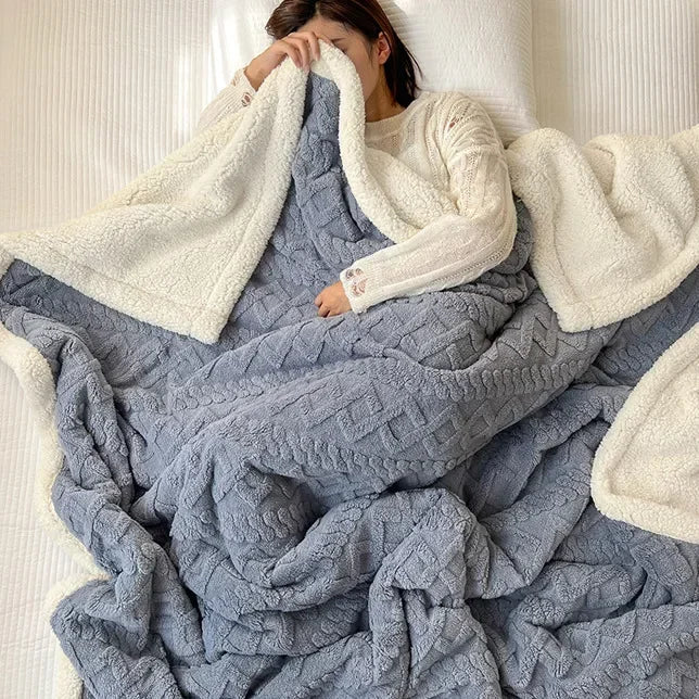 Vikbua™ Vendbart sherpateppe i fleece – varmt uten å være tungt