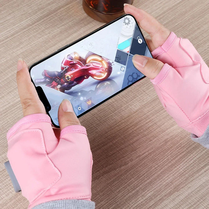 Vikbua™ Oppladbare varmehansker uten fingertupper til PC-bruk