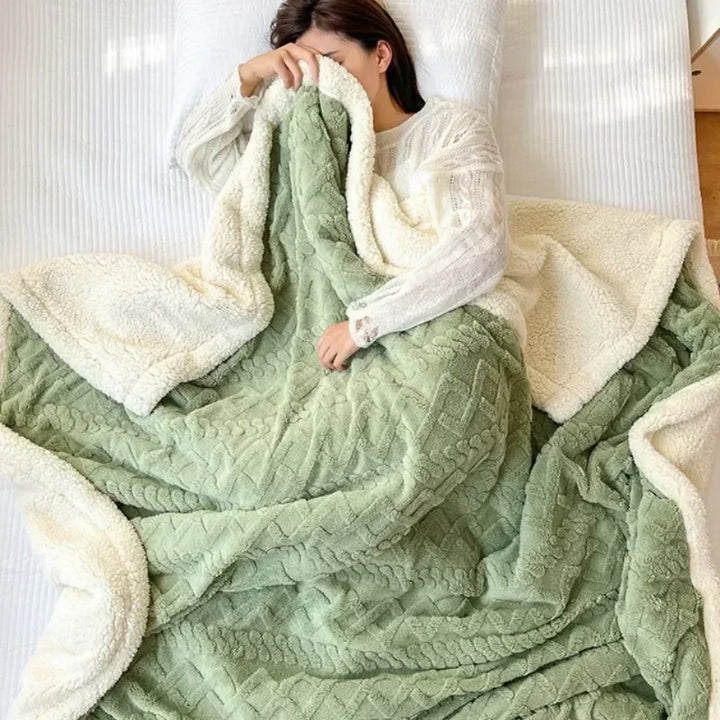 Vikbua™ Vendbart sherpateppe i fleece – varmt uten å være tungt