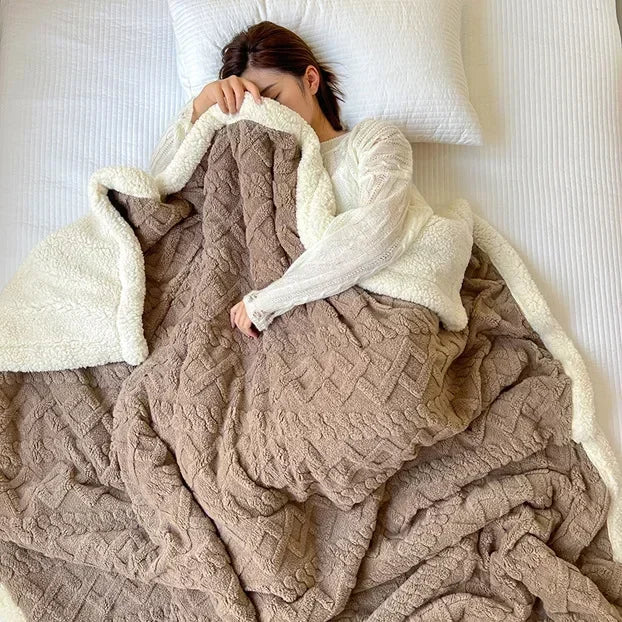 Vikbua™ Vendbart sherpateppe i fleece – varmt uten å være tungt