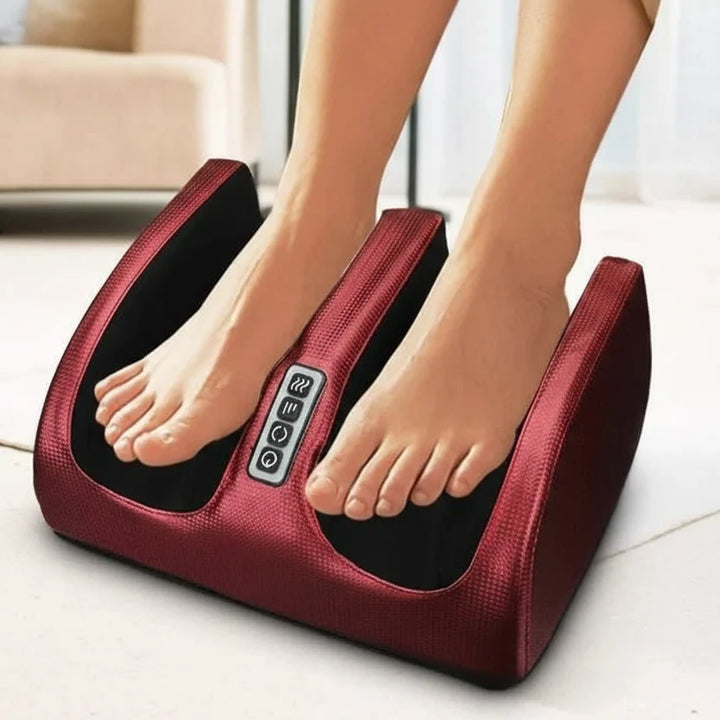 Vikbua™ Shiatsu-fotmassasjeapparat med varme og 12 massasjekuler