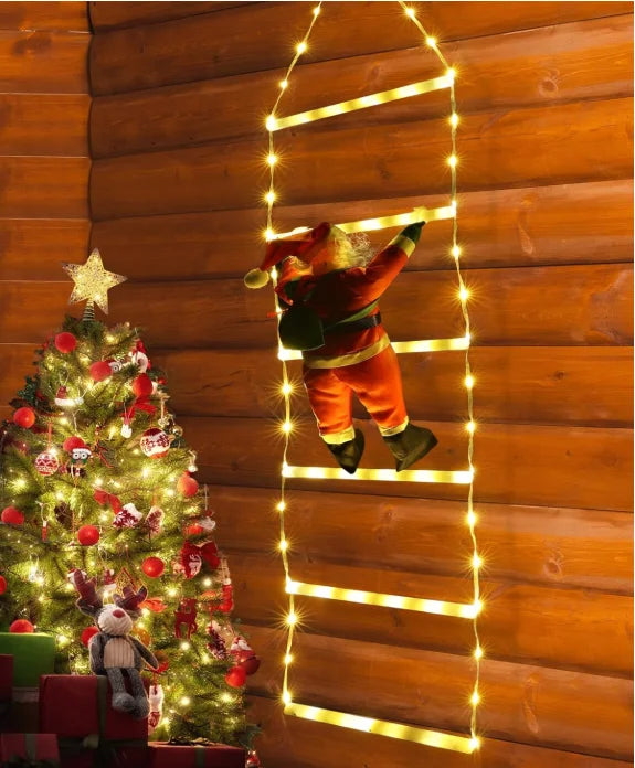 Vikbua™ Klatrende nisse på LED-stige med 8 lysmoduser og USB