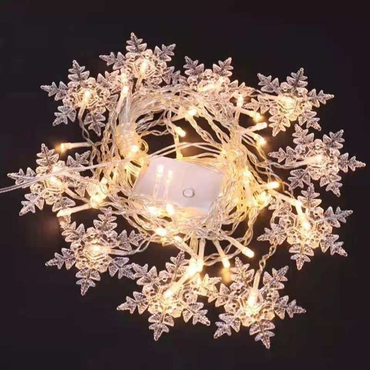 Vikbua™ LED-lysslynge med snøfnugg til juletreet og vinduet