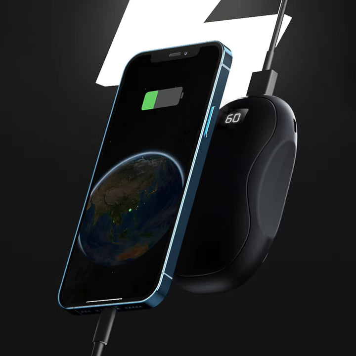 Vikbua™ Håndvarmer og powerbank 3500 mAh med display