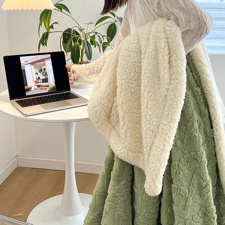 Vikbua™ Vendbart sherpateppe i fleece – varmt uten å være tungt