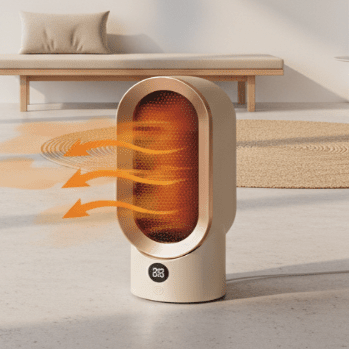 Vikbua™ Bærbar varmeovn 800 W med kjølig overflate