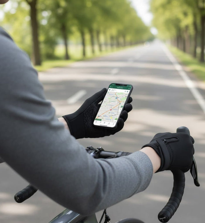 Vikbua™ Vindtette fleecefôrede touchhansker med sklisikkert grep