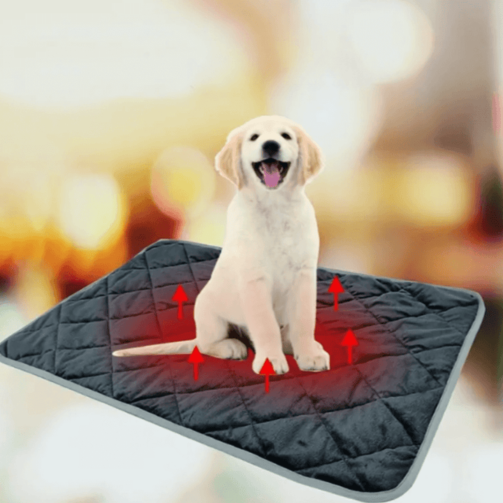 Vikbua™ Selvvarmende liggeunderlag for hund og katt med sklisikker bunn