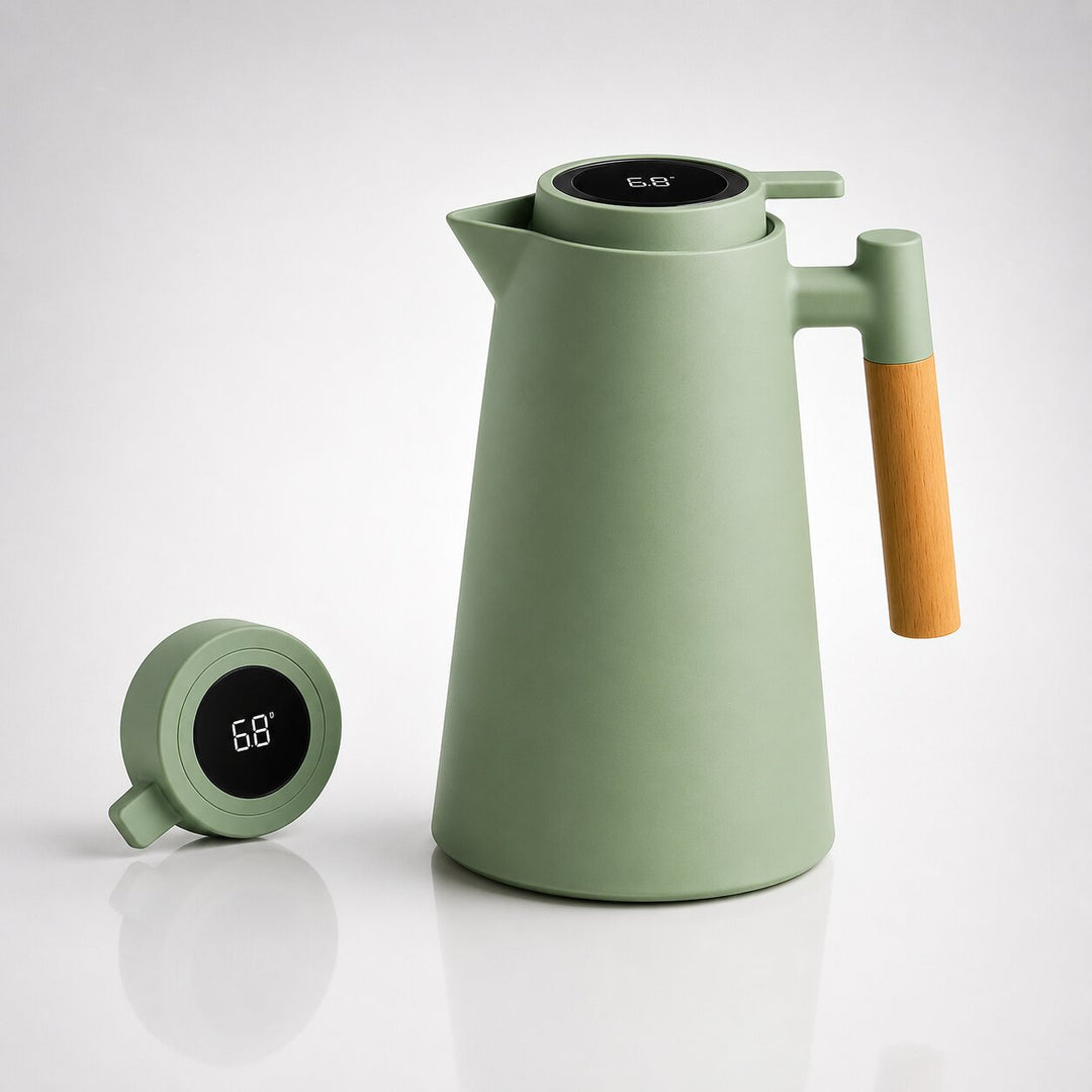 Vikbua™ Termokanne 1 liter med temperaturvisning i lokket