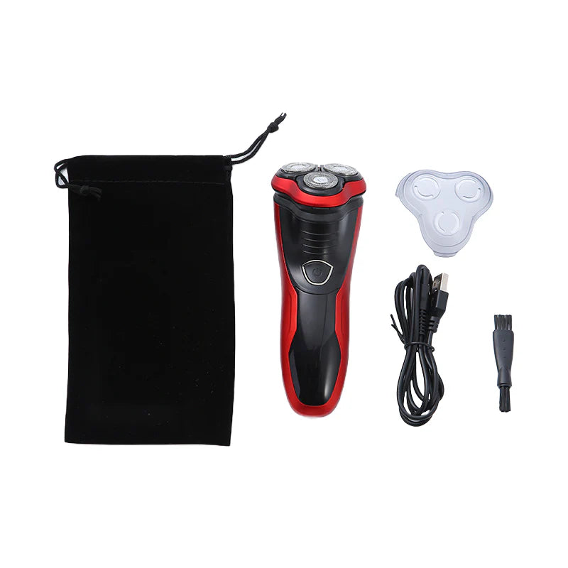 Vikbua™ Roterende barbermaskin for herre med 3D-hoder og trimmer