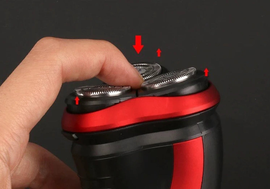 Vikbua™ Roterende barbermaskin for herre med 3D-hoder og trimmer