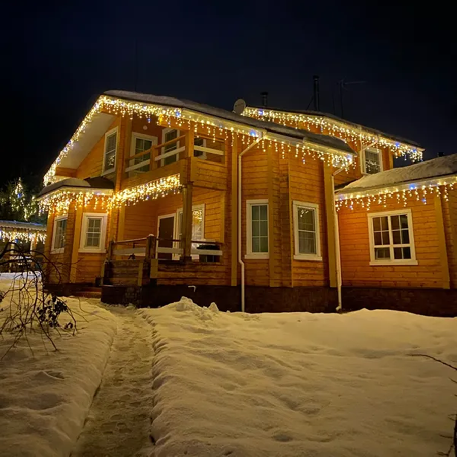 Vikbua™ Varmhvit LED-lysgardin som tåler vær, til ute og inne