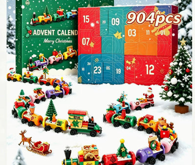 Adventskalender med 24 esker byggeklosser