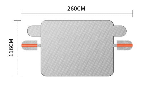 Vikbua™ Heldekkende magnetisk dekke for frontrute og sidespeil