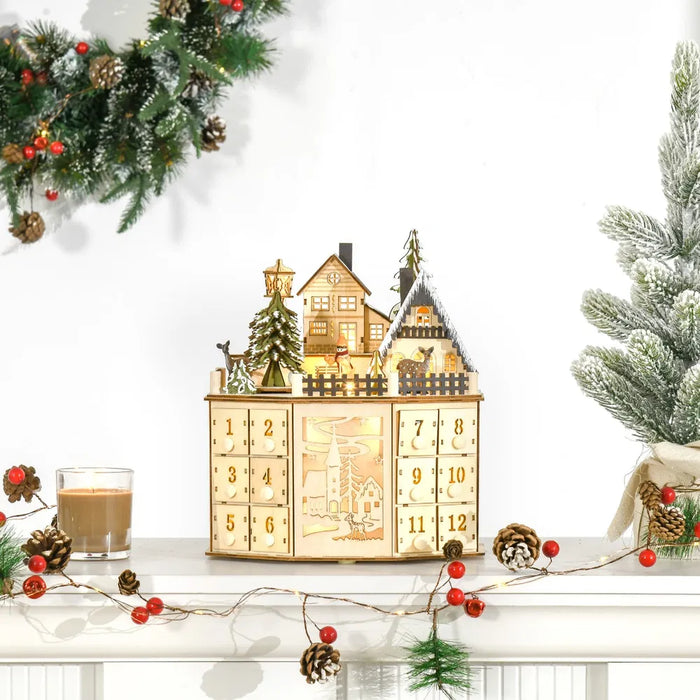 Vikbua Adventskalender i tre – julelandsby med lys