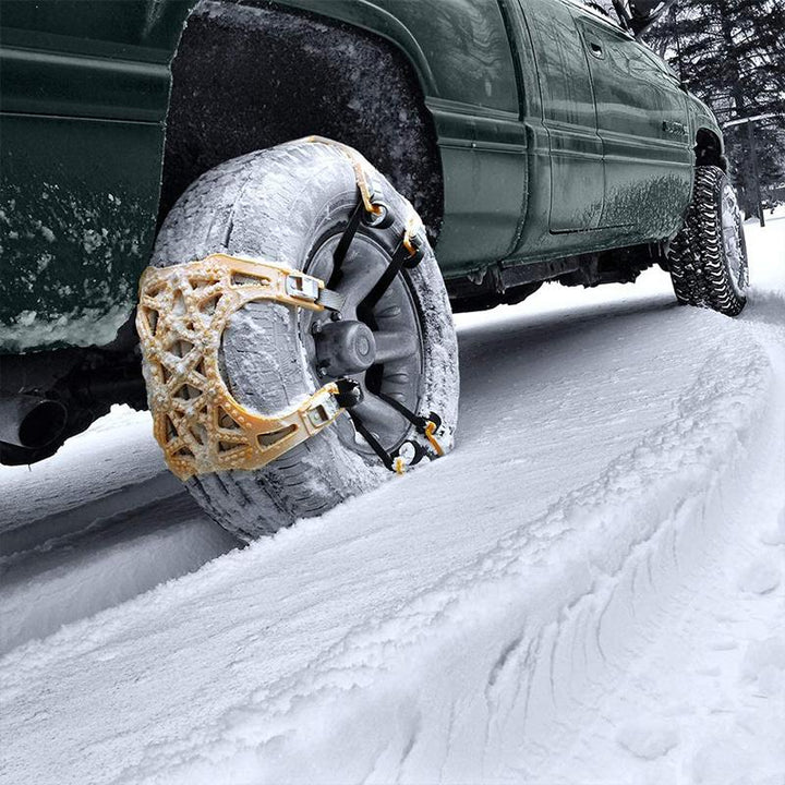 Vikbua™ Snøkjettinger i stål med X-pigger for grep på is og snø