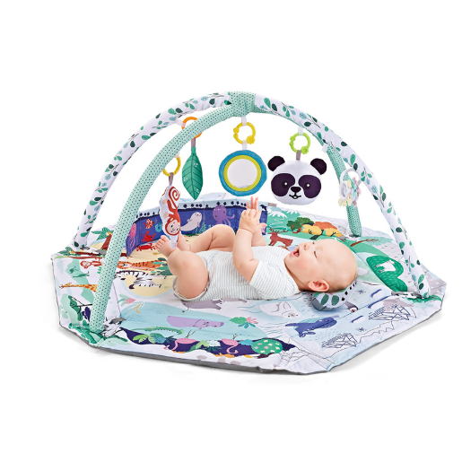 Vikbua™ Babygym og lekematte med buer og hengende leker