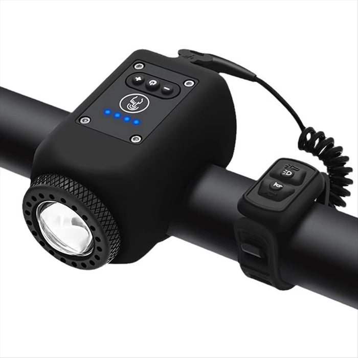 Vikbua™ Sykkelhorn og frontlys med 110 dB og fjernkontroll