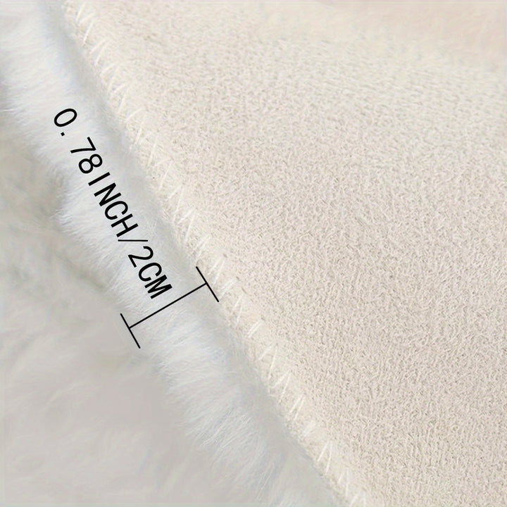 Vikbua™ Rundt luftig teppe med boblestruktur i tett, myk fleece