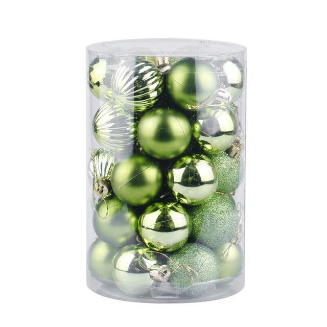 Vikbua™ Julekuler 4 cm, sett med 34 i flotte farger