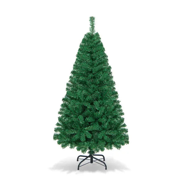 Lite grønt kunstig juletre uten pynt