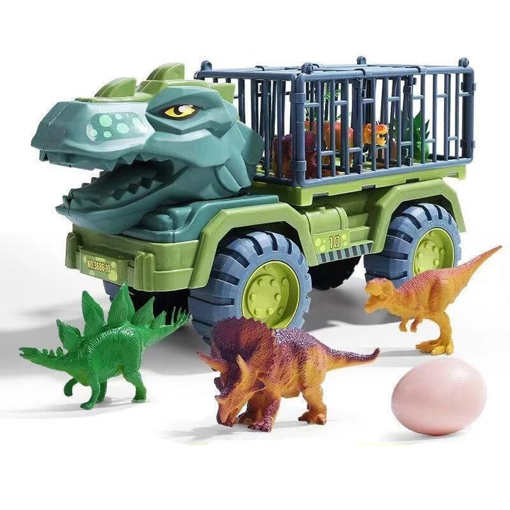 Vikbua™ Dinosaurlastebil med realistiske dinosaurfigurer
