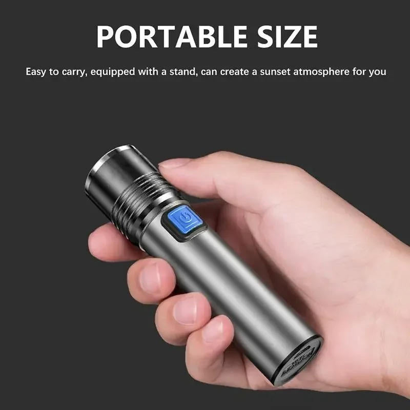 Vikbua™ UV-lommelykt 395 nm med zoom for å finne flekker fra dyr