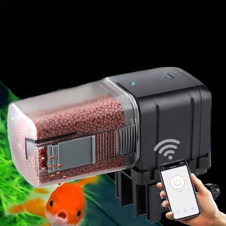 Vikbua™ Smart fôrautomat til fisk med wifi, app og stemmestyring