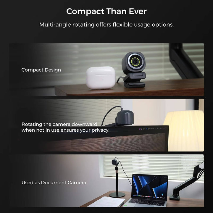 Vikbua™ USB-webkamera i Full HD 60fps med autofokus og mikrofon