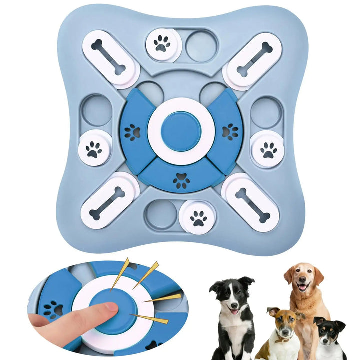 Vikbua™ Interaktiv slow feeder for hund – aktiviserende matpuslespill