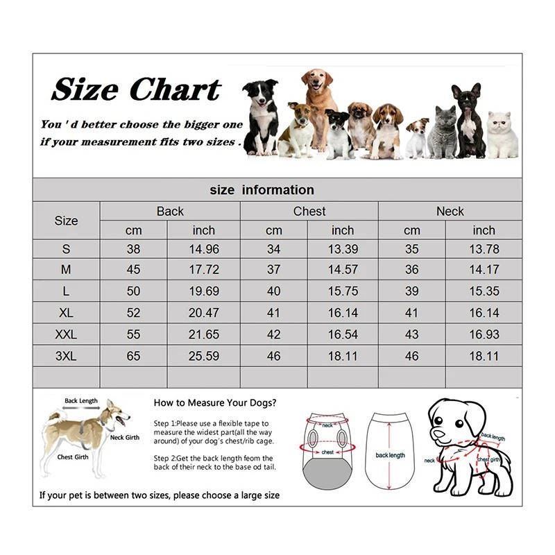 Vikbua™ Vanntett vinterdekken til hund med refleks og selehull