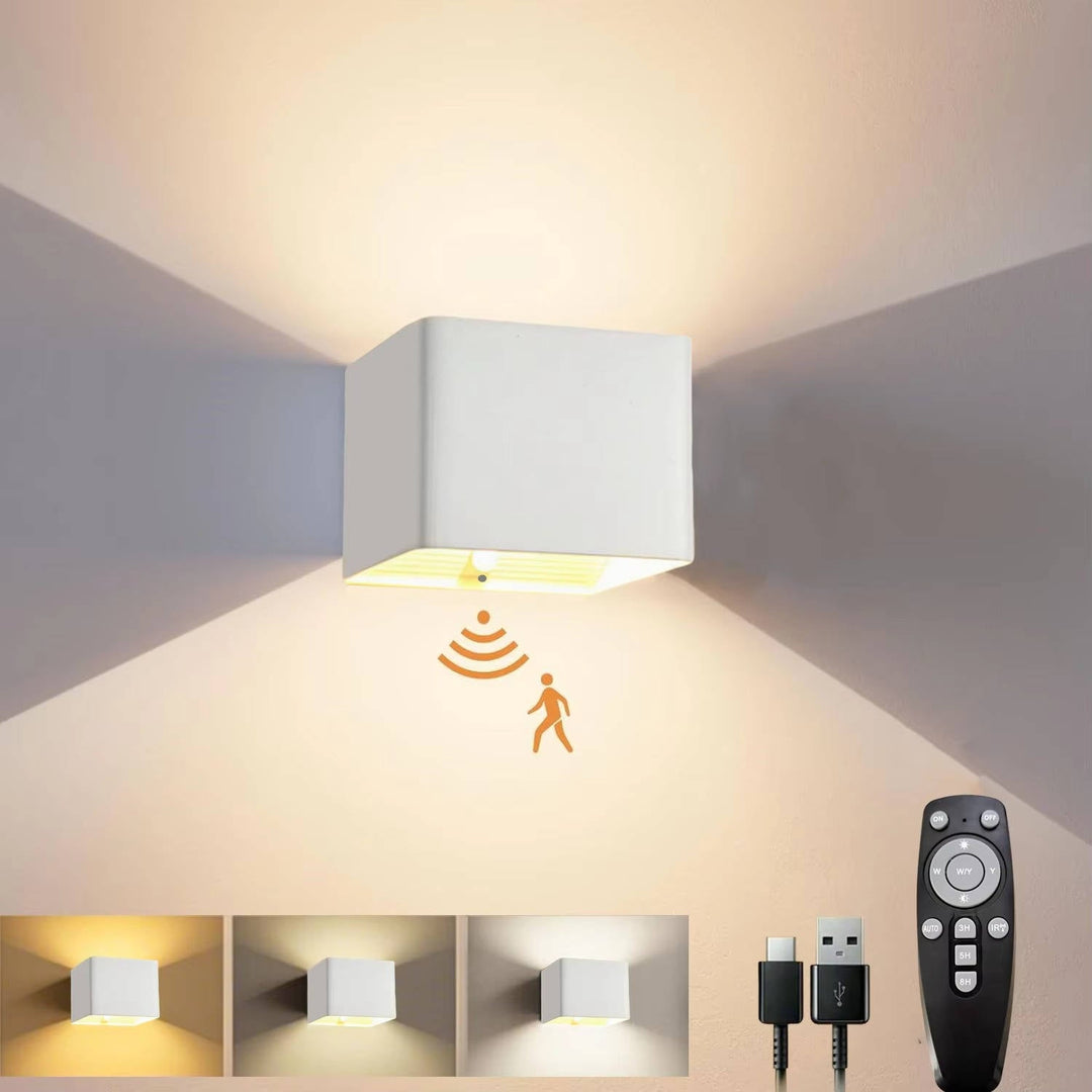 Vikbua™ Oppladbar vegglampe med bevegelsessensor og fjernkontroll