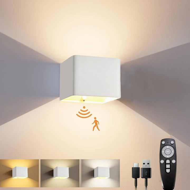 Vikbua™ Oppladbar vegglampe med bevegelsessensor og fjernkontroll