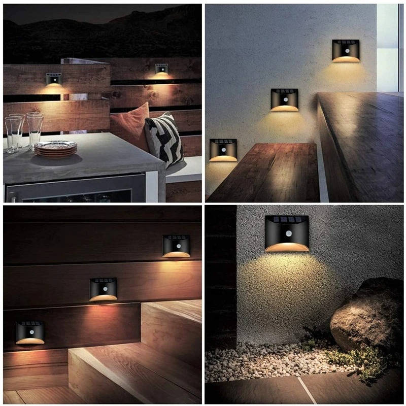 Vikbua™ Soldrevet trappelys med bevegelsessensor for gjerde