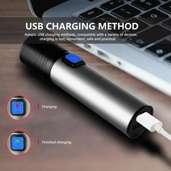 Vikbua™ UV-lommelykt 395 nm med zoom for å finne flekker fra dyr
