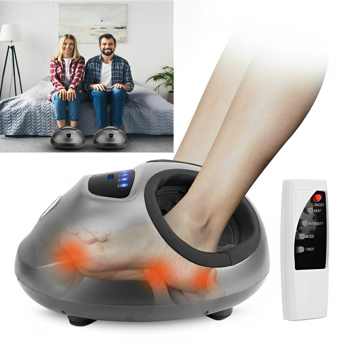 Vikbua™ Shiatsu-fotmassasje med varme og luftkompresjon