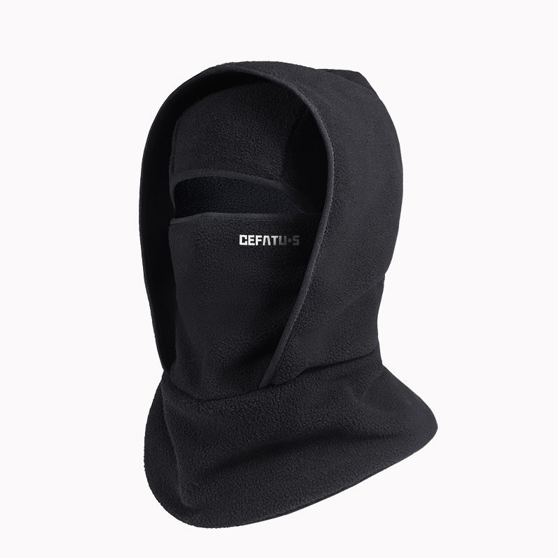 Balaklava i polarfleece med øyeåpning