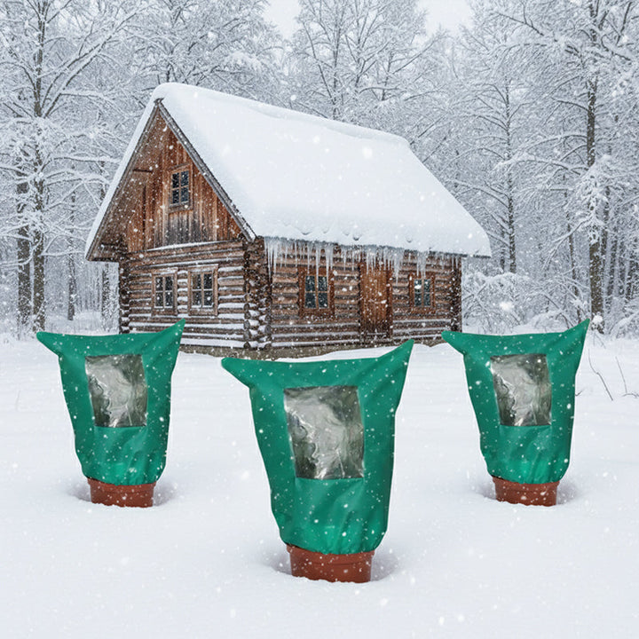 Vikbua™ Frostbeskyttelse for planter med glidelås og vindu