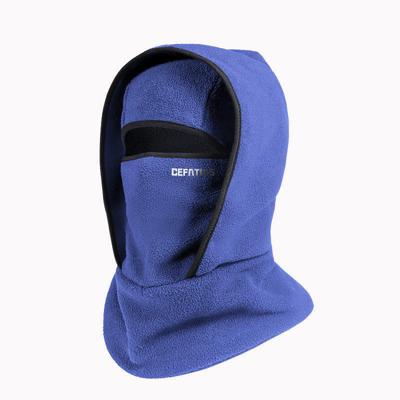Balaklava i polarfleece med øyeåpning