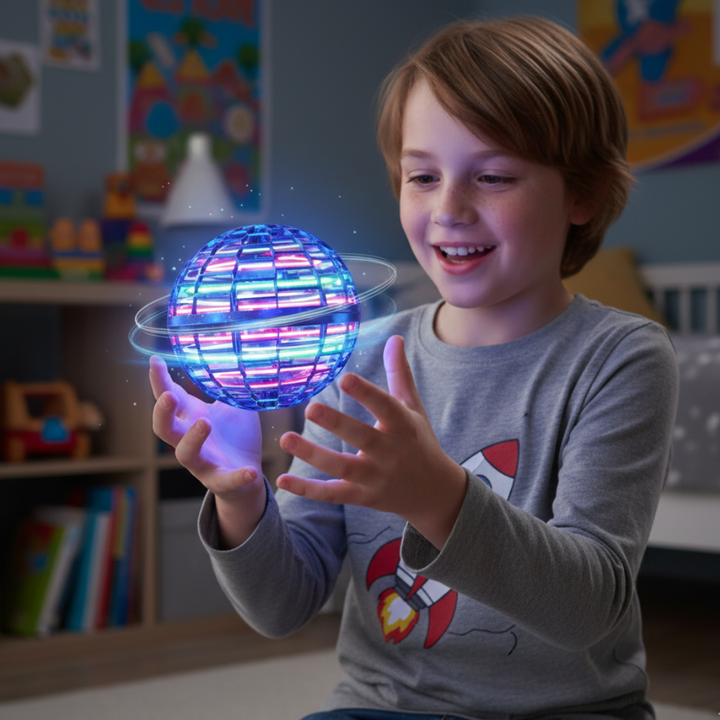 Vikbua™ Flygende ball med fargerike LED-lys som styres med hånden